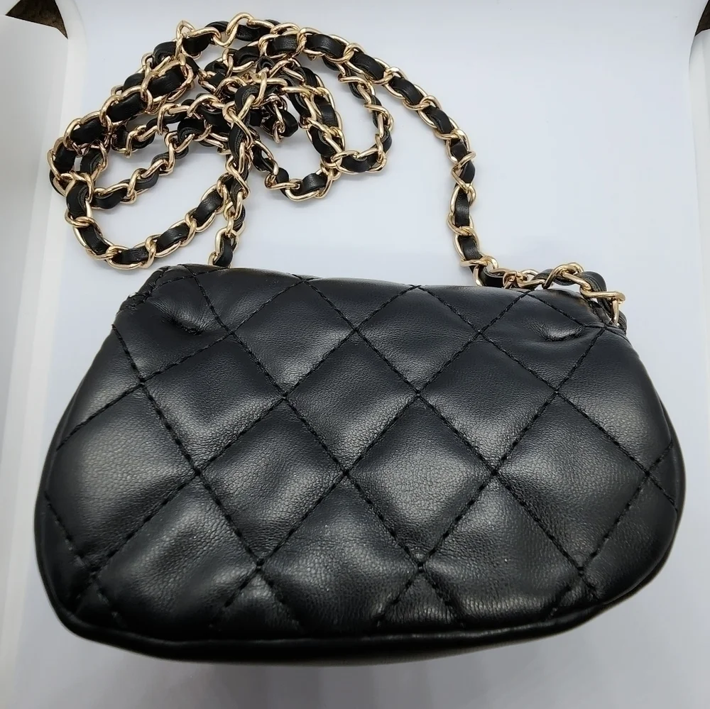 Mini Black Puffy Bag - Picture 2 of 7